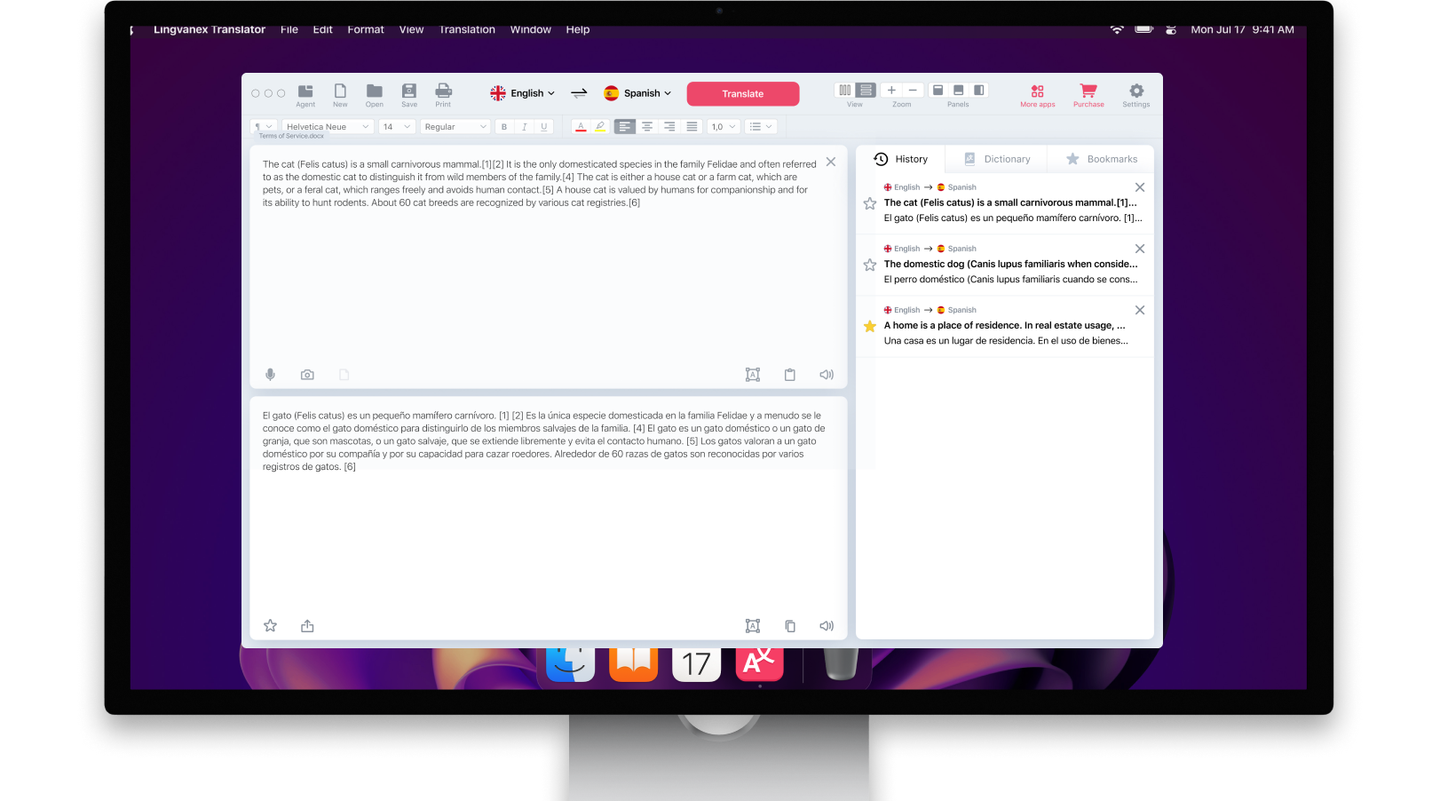 Translator for MacOS